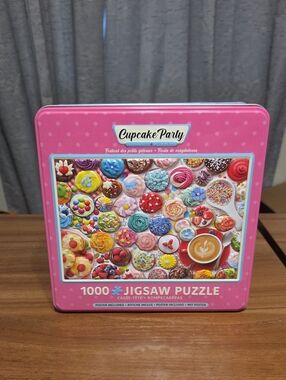 1000-Piece Jigsaw Puzzle - Pink Tin